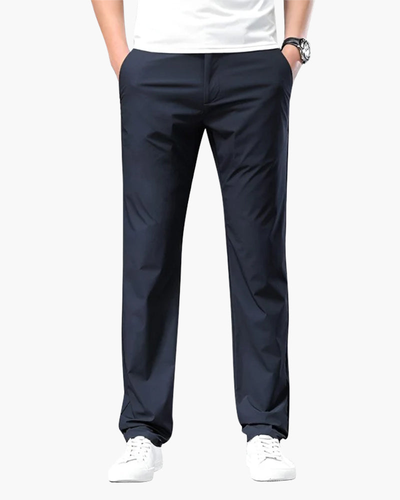Jaxon Herren Chino-Hose Slim Passform Beige
