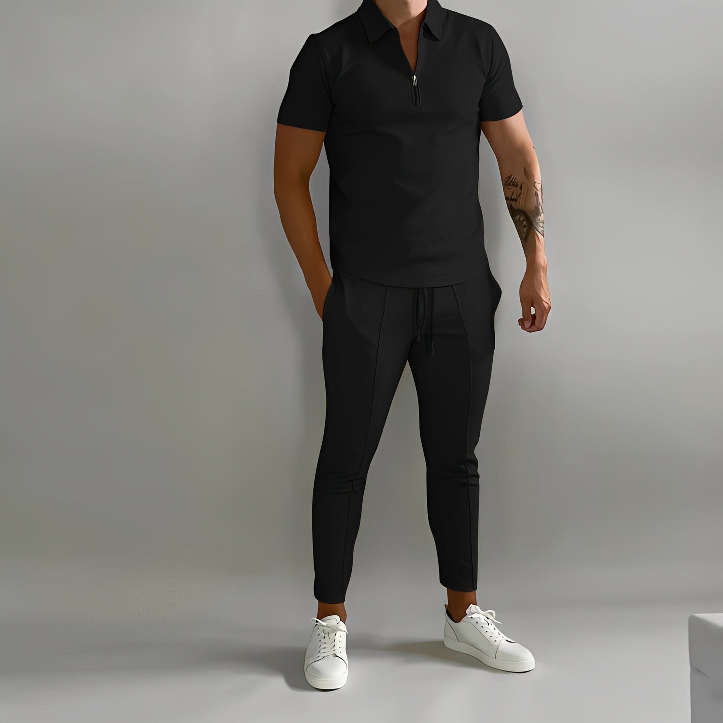 Herren Sommer Set Baumwolle Entspannt