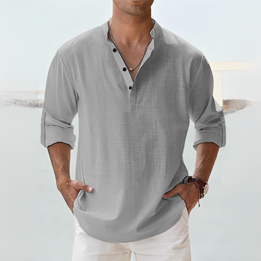Herren T-Shirt Bequem Baumwolle Weiß