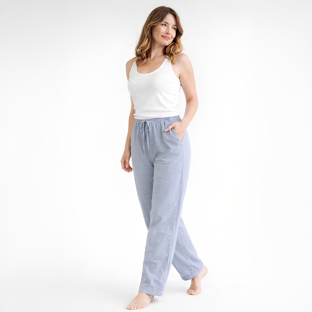 Johara Damen Sommerhose Bequem Leicht