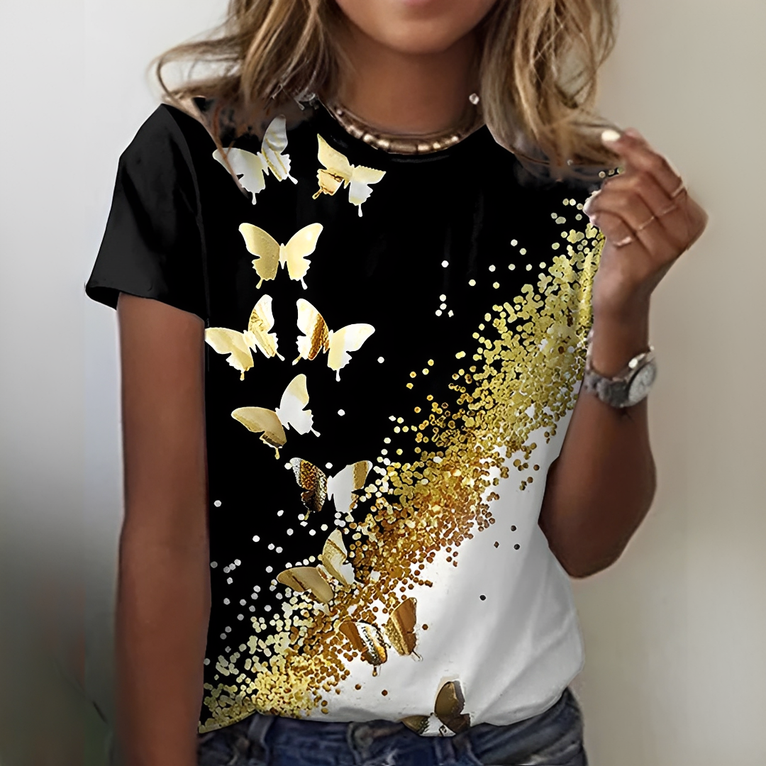 Parla Damen T-Shirt Sommerbaumwolle Weiß