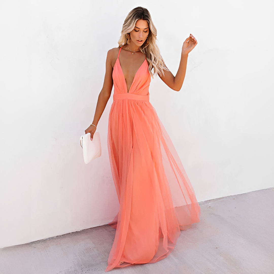 Elegantes Damenkleid Ohne Schultern - Norvielle