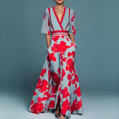 Damen Trendkleid Kurzärmelig - Norvielle