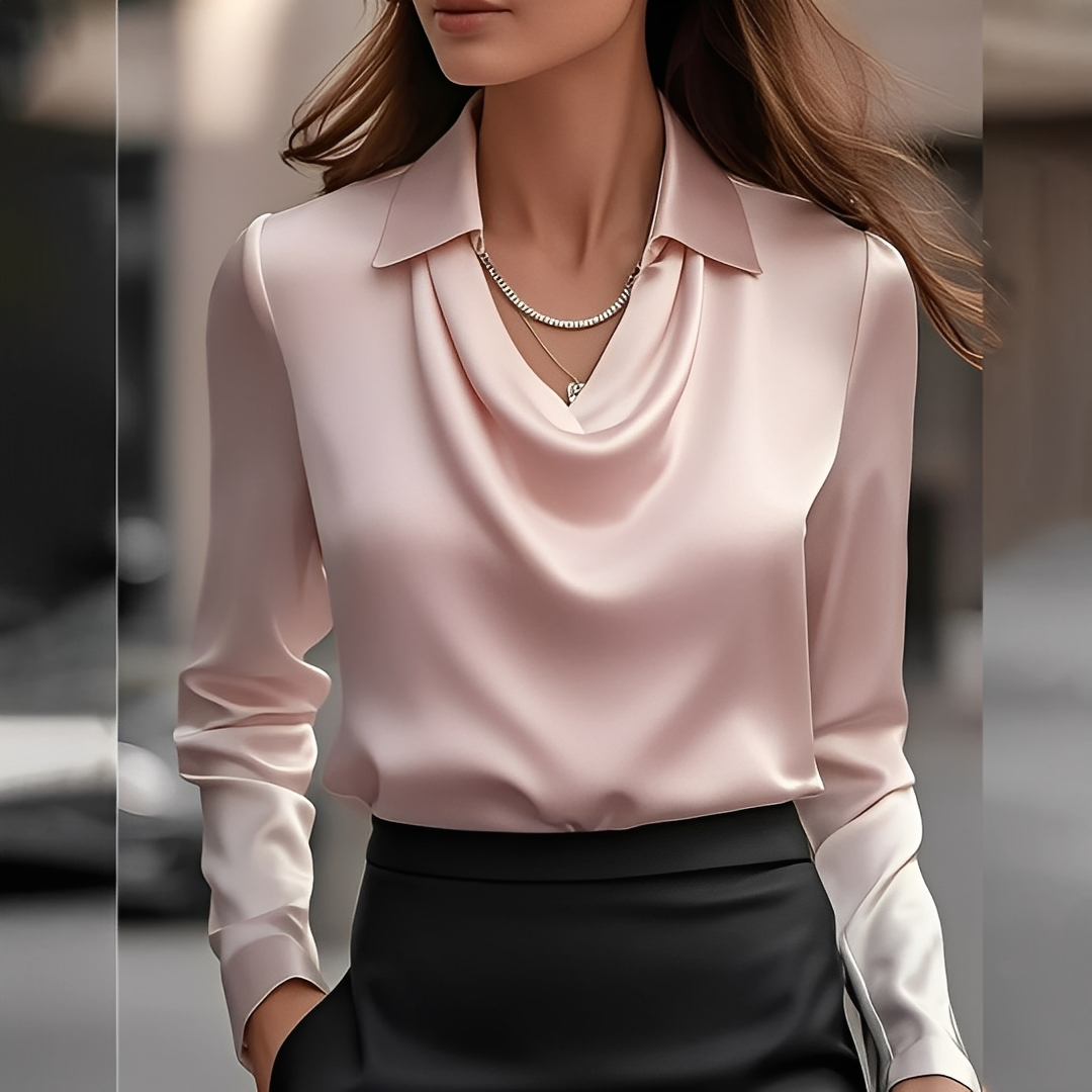 Laurentine Damenbluse Langärmelig