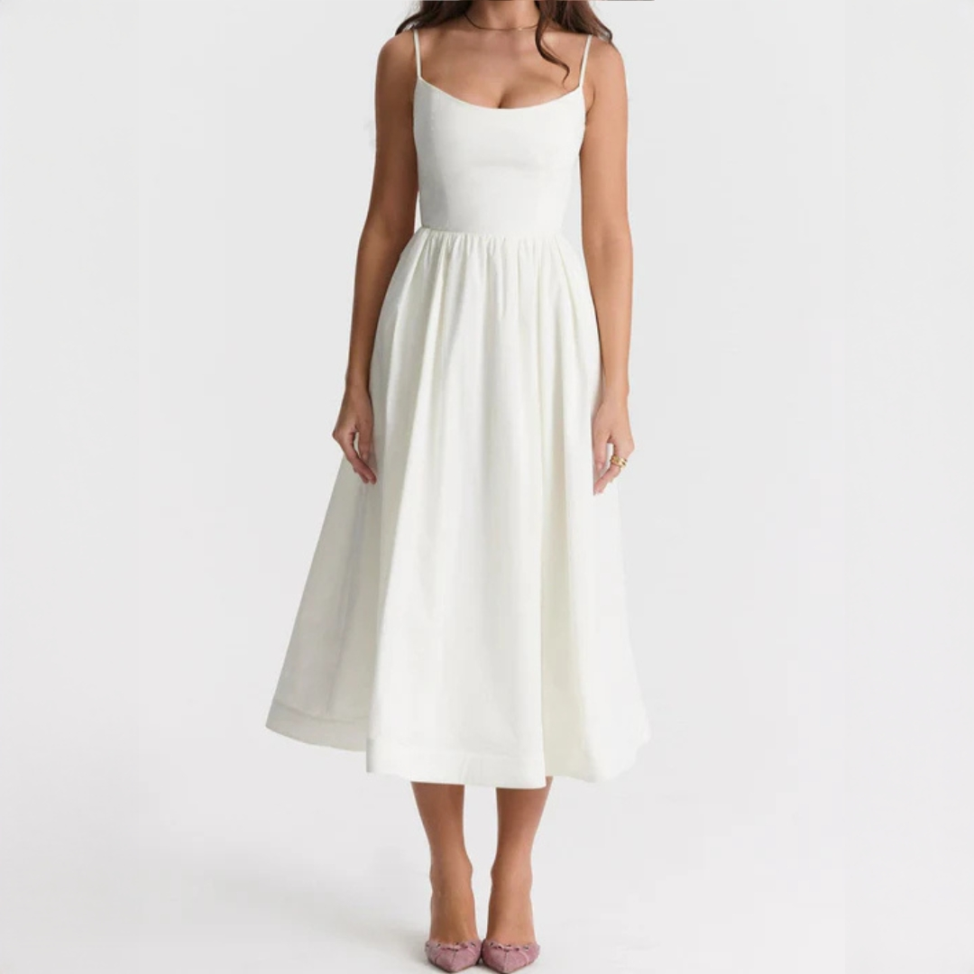 Jenesa Damen Ärmelloses Kleid Elegantes Design