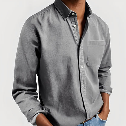 Gauvain Herren Langarmhemd Hochwertig Elegantes Design