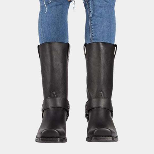Norvielle Herren Cowboystiefel Leder Braun - Norvielle