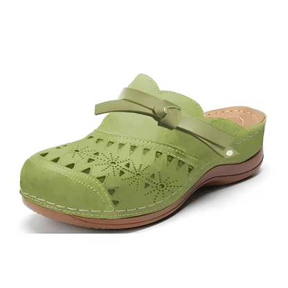 Damen Sandalen Komfort Sommer Melojane Leder Beige