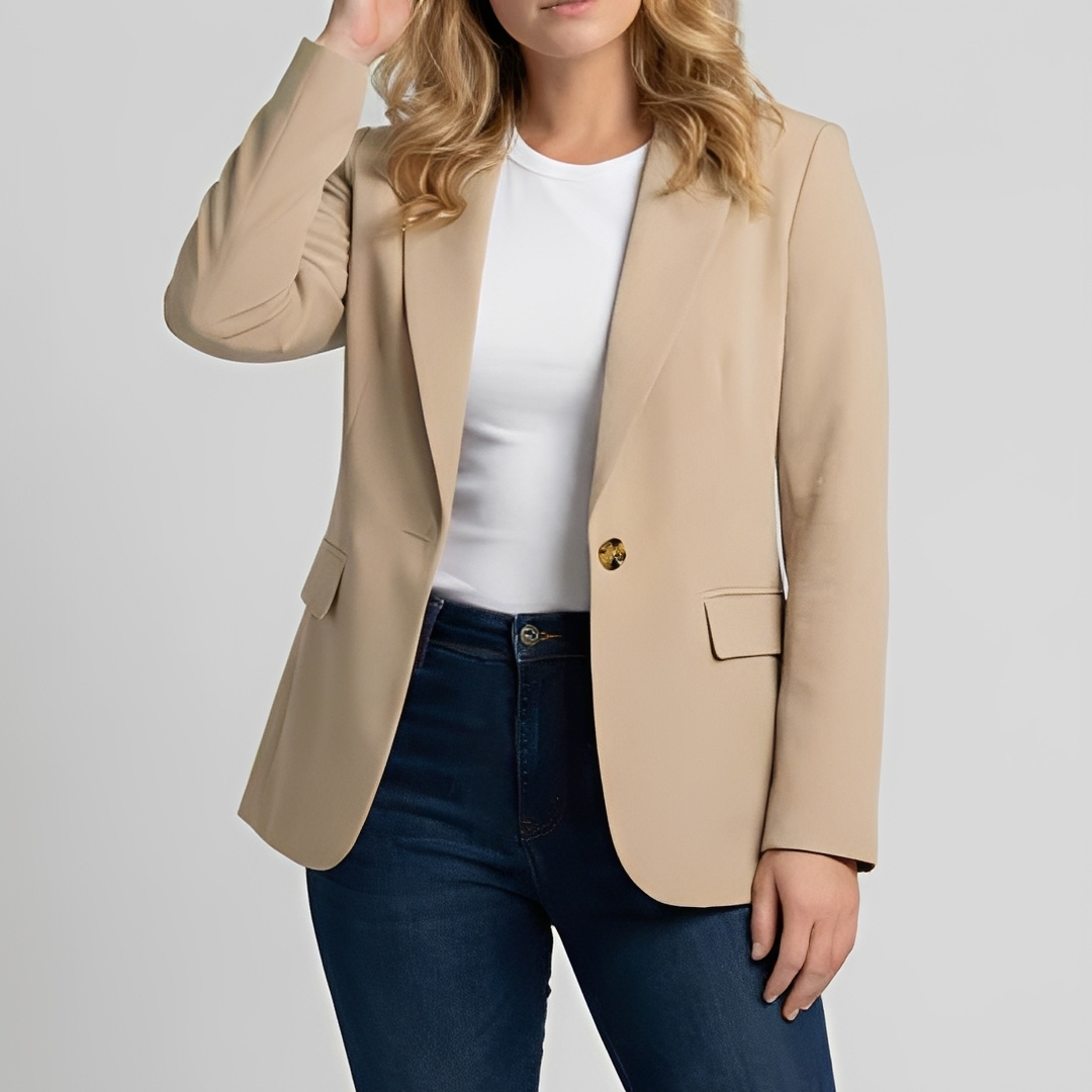 Damen Blazer Stoff Elegannt