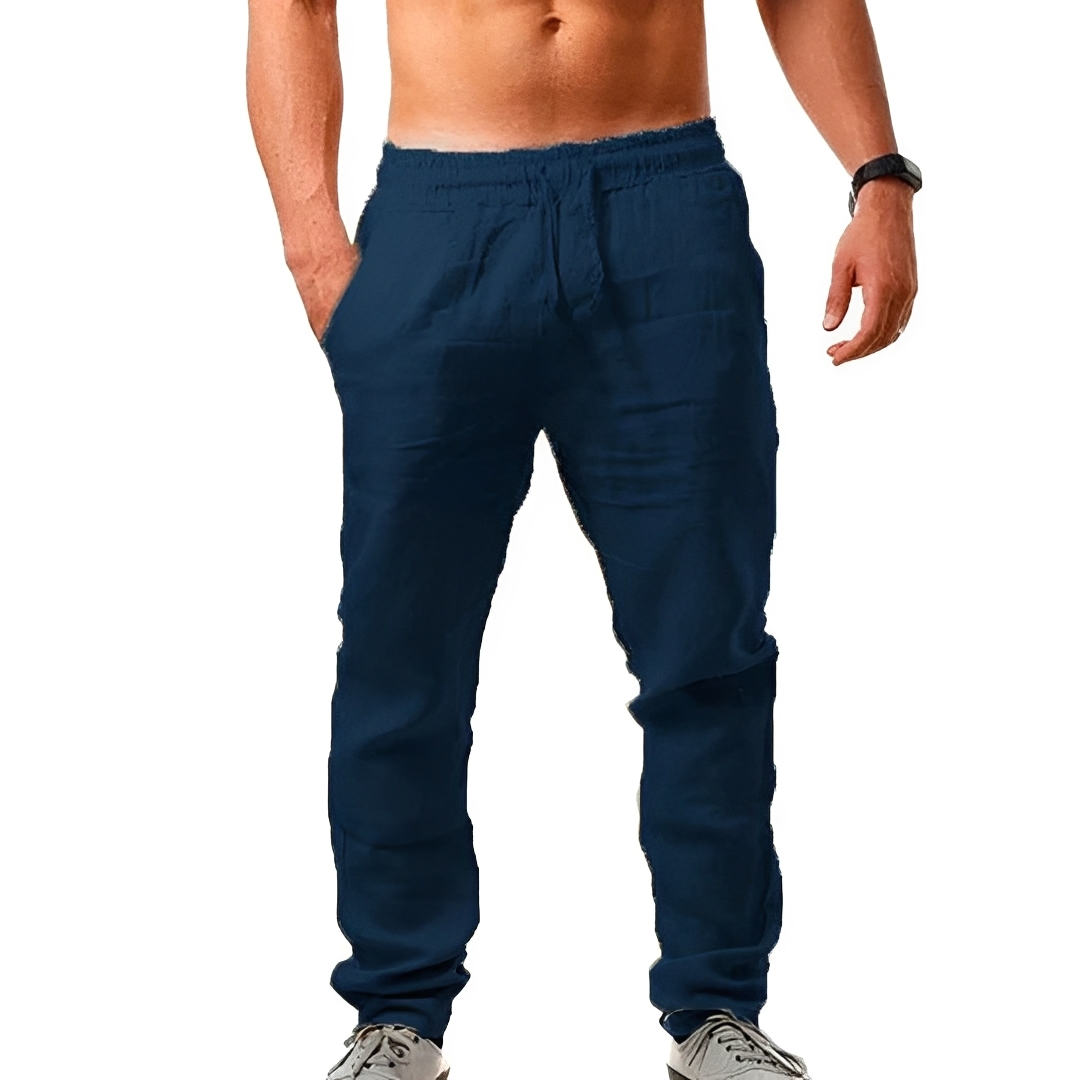 Herren Sommerhose Elegant Leicht Beige