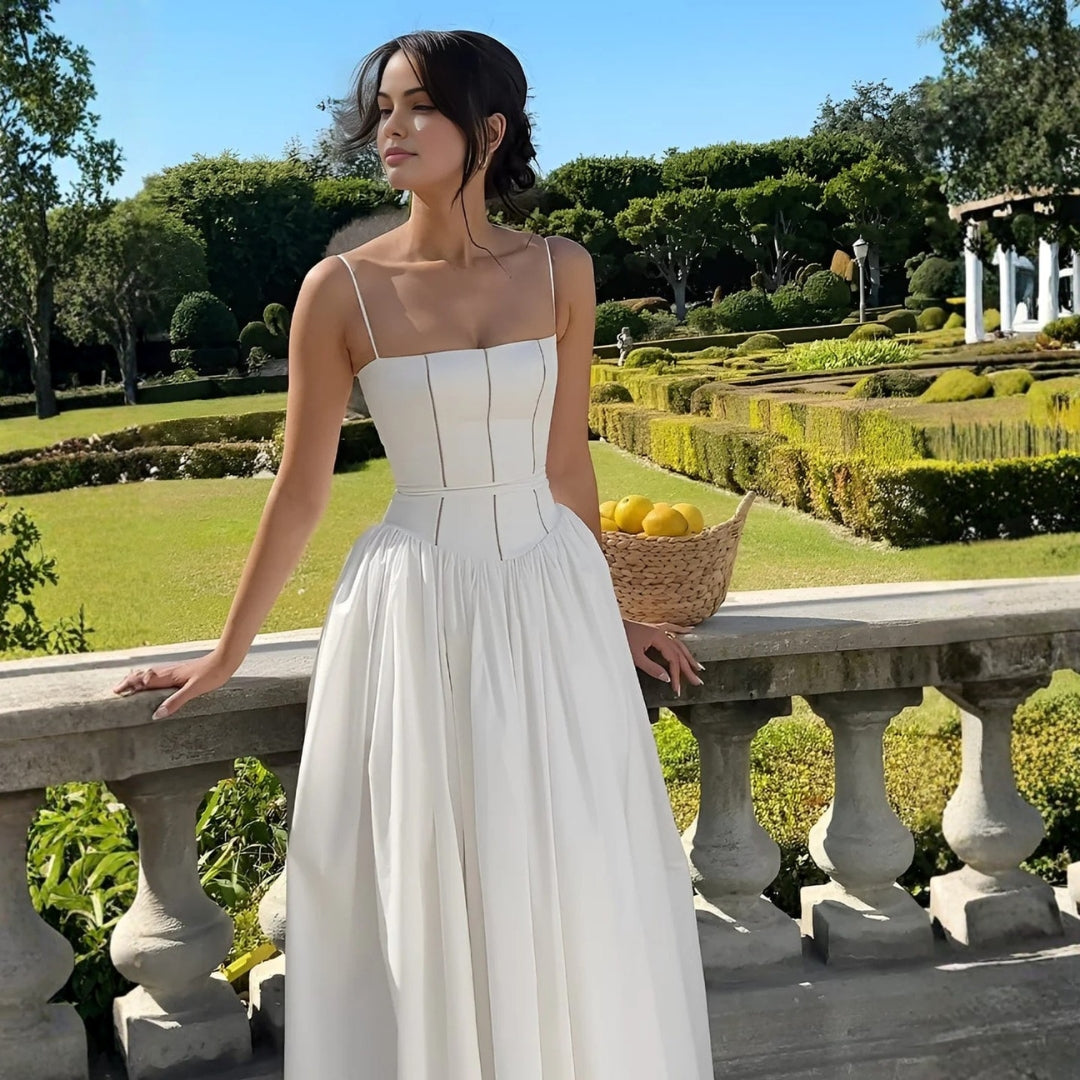 Damen Hochzeitsgast-Kleid Elegantes Korsett-Midikleid