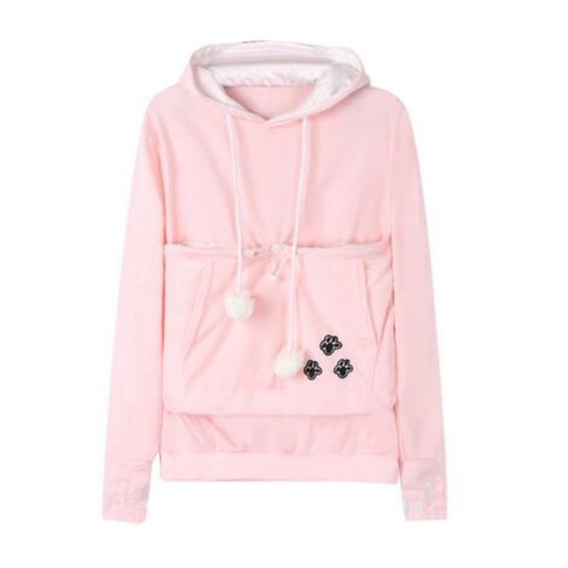 Norvielle Damen Hoodie Kapuze Katzentasche