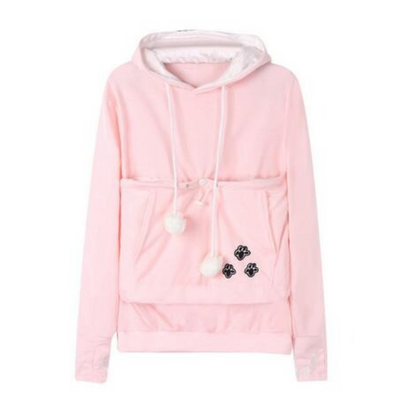 Norvielle Damen Hoodie Kapuze Katzentasche