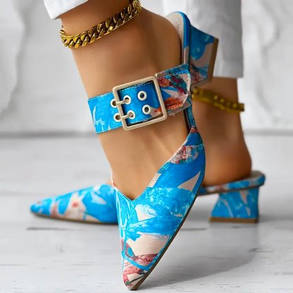 Norvielle Damen High Heels Bunt