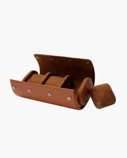 Leder Uhrenetui Reisebox für 3 Uhren Elegantes Design