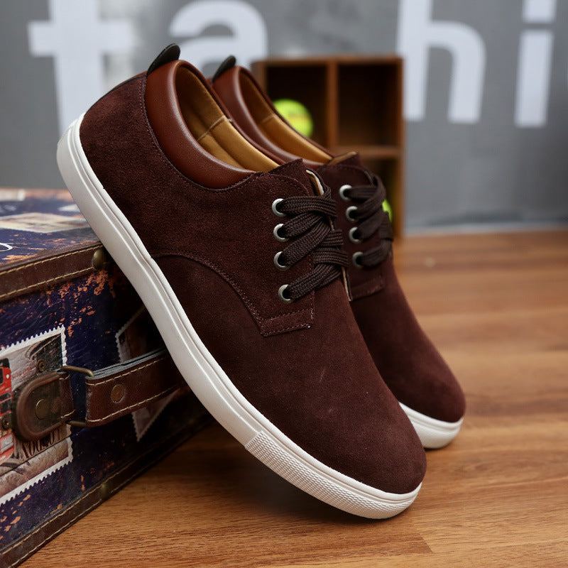 Herren Wildledersneaker Lässig Beige