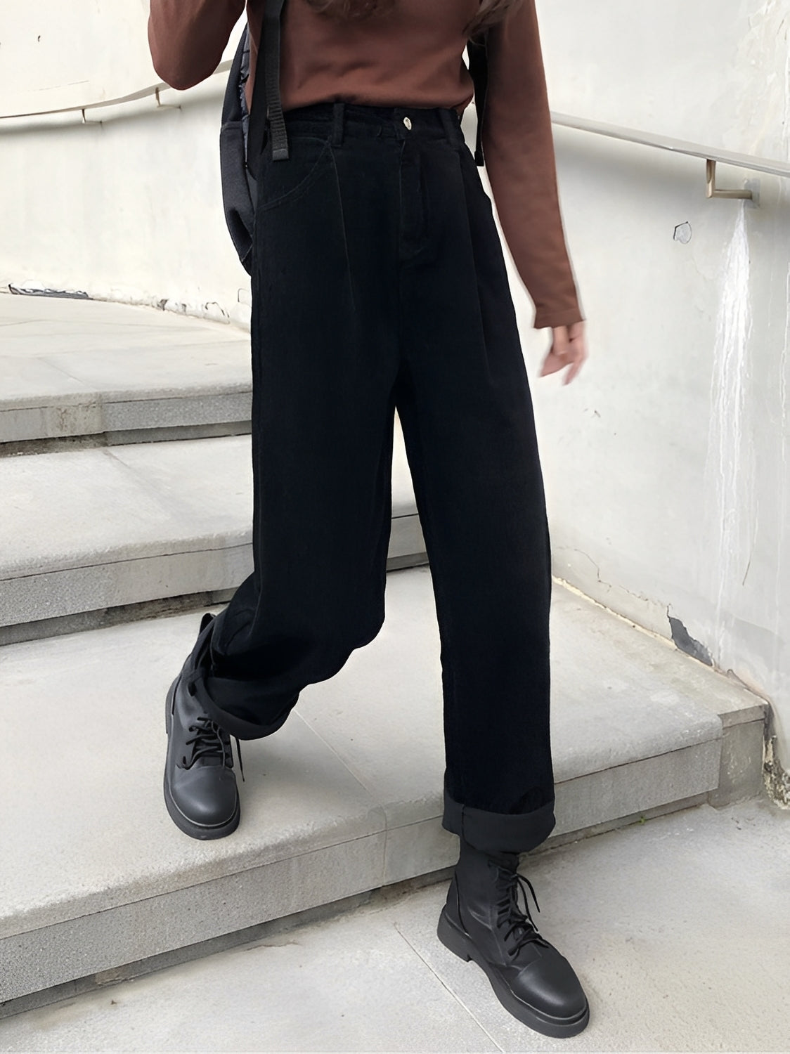 Damen Cordhose Lässig Lockere Beige
