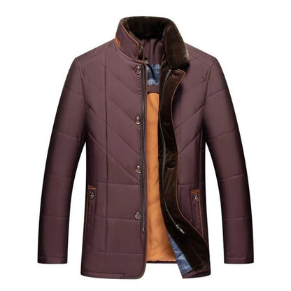 Herren Kragenmantel Bequem
