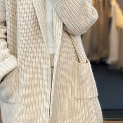 Damen Offene Strickjacke