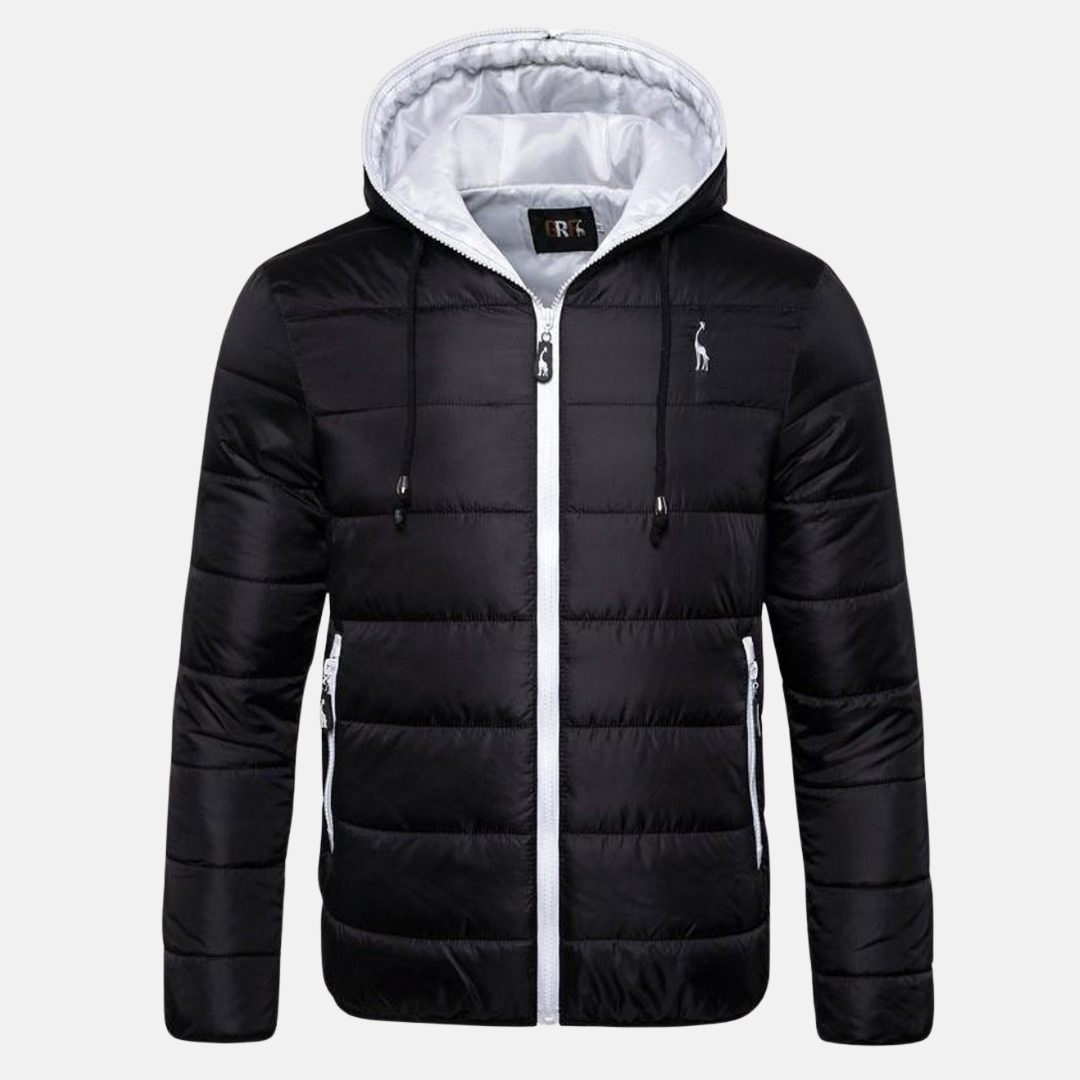 Steppdaunenjacke Damen Normale Passform Mit Kapuze Wasserabweisend