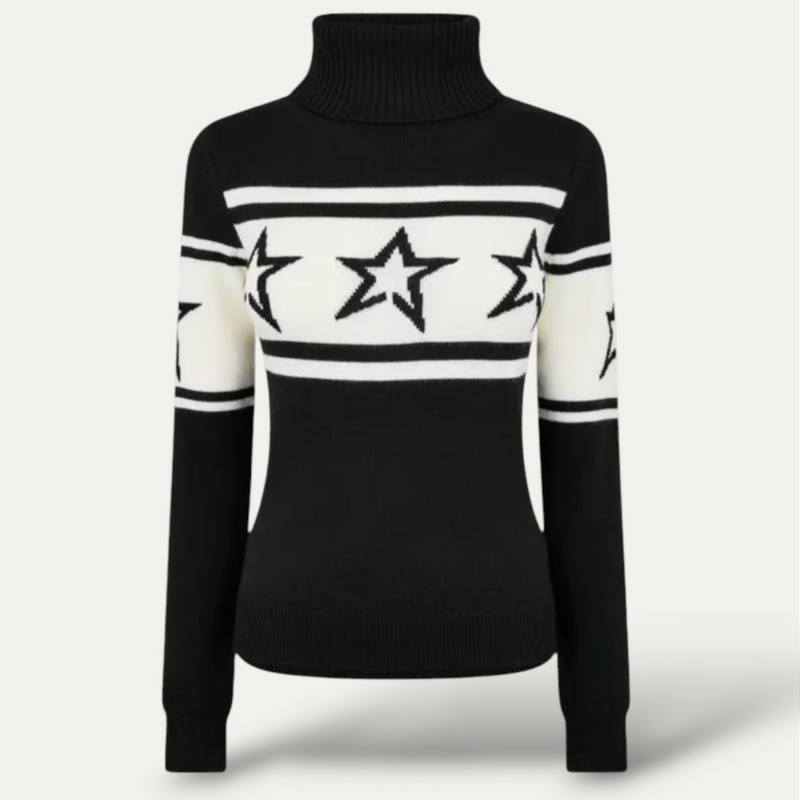 Norvielle Damen Rollkragenpullover Warm Winter