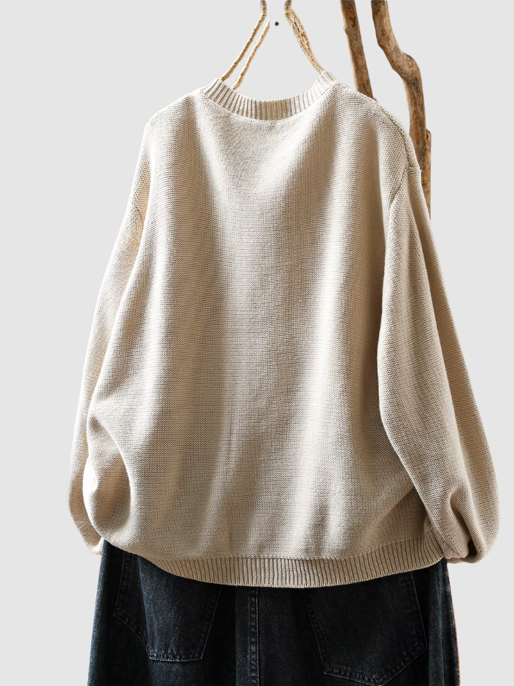 Damen Cardigan Adalyn Grace Kaschmir Langärmlig Beige