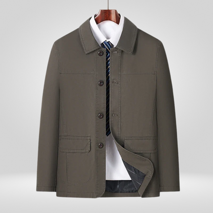 Herrenjacke Lockere Passform Entspannter Schnitt