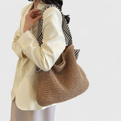 Damen Schultertasche Boho Stil Leder