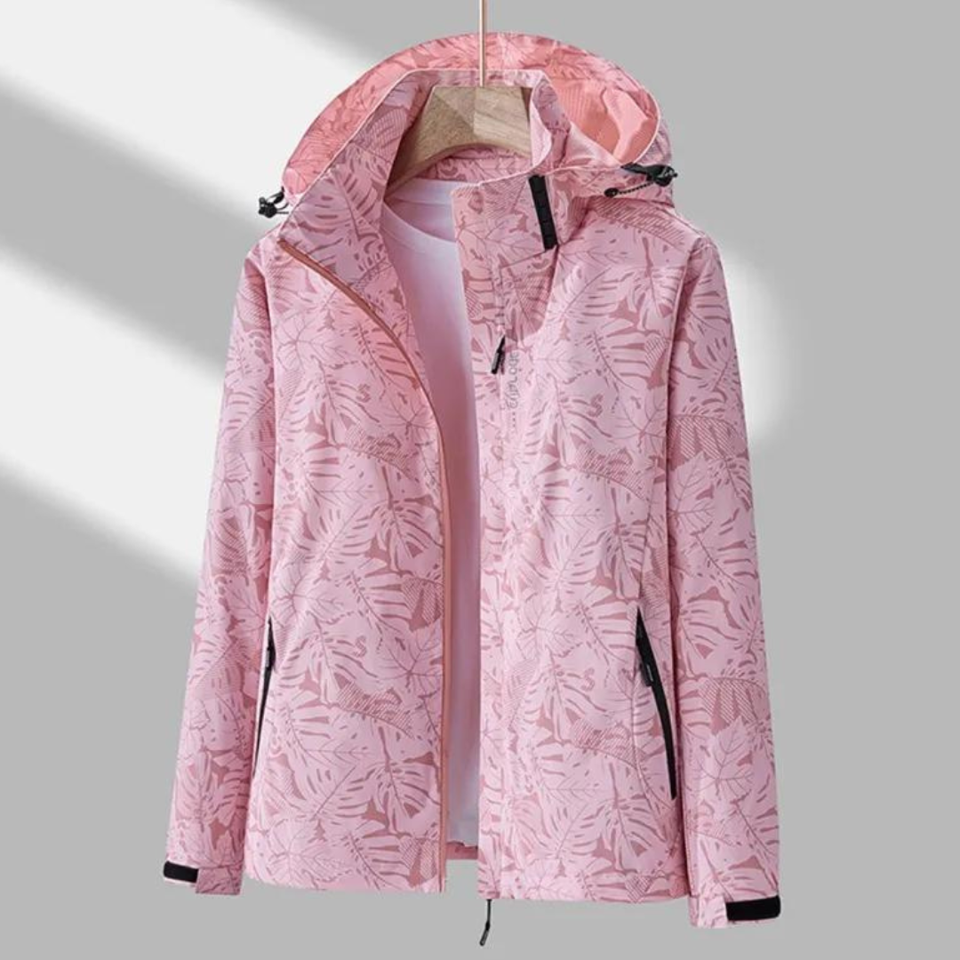 Norvielle Damen Outdoorjacke Winddicht Wasserabweisend