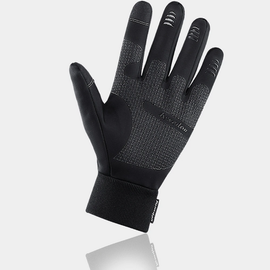 Norvielle Herren Thermohandschuhe Wasserdicht Touch Funktion Schwarz - Norvielle