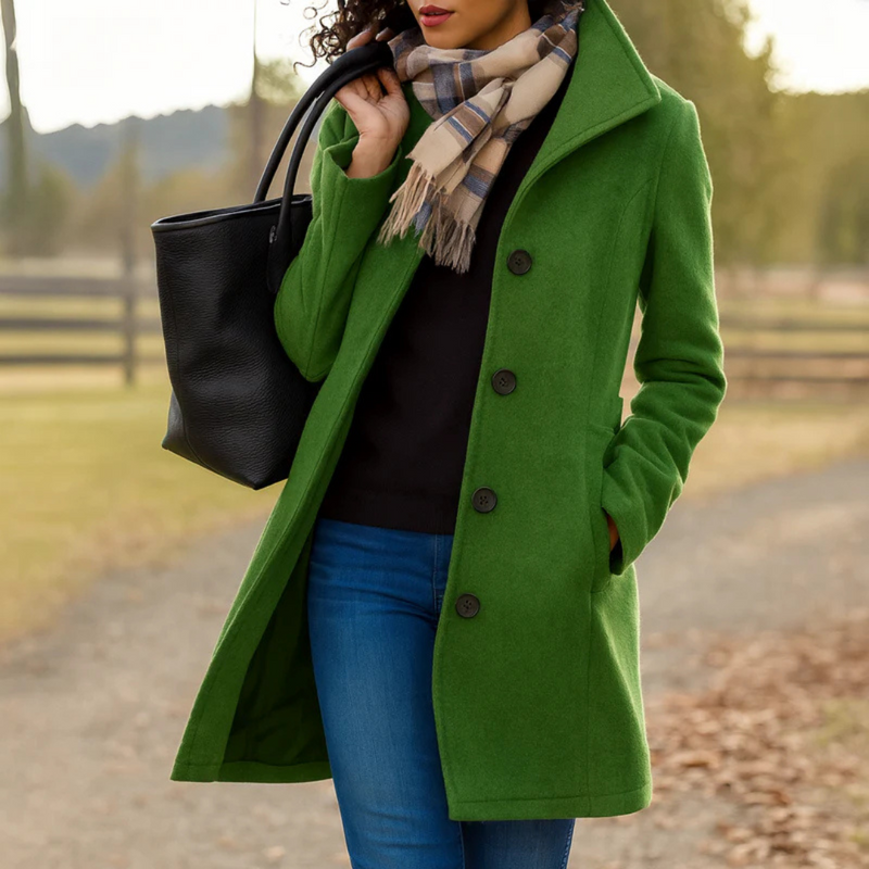 Norvielle Damen Klassische Knopfjacke