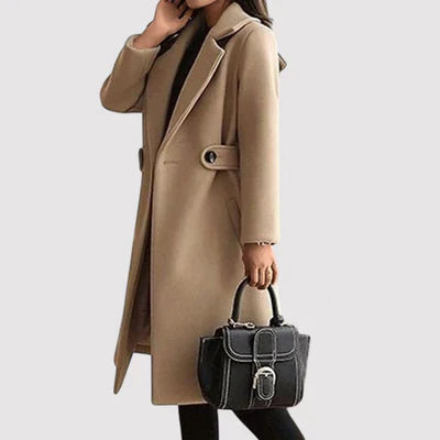 Talia Damen Eleganz Mantel Gürtel