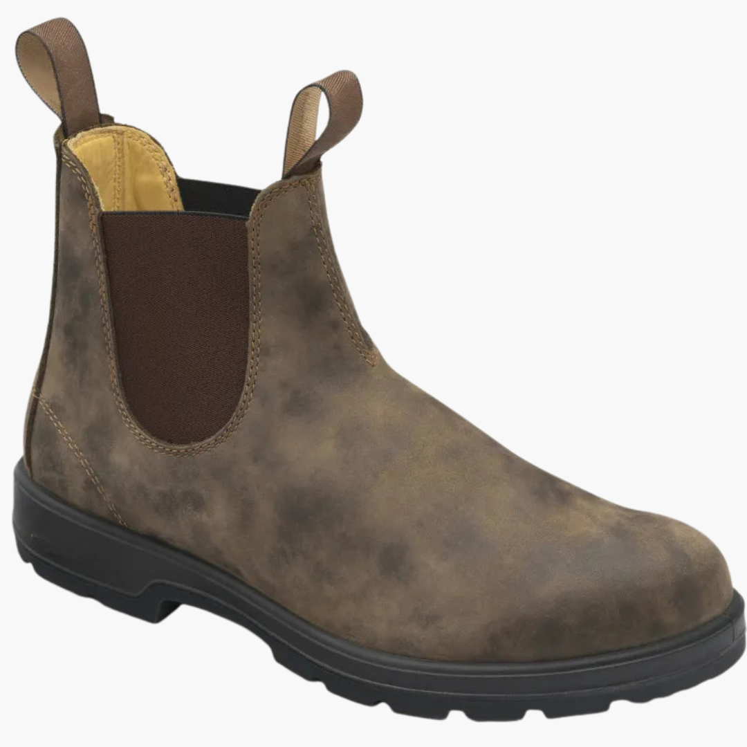 Herren Chelsea Stiefel Elastikeinsätze Leder
