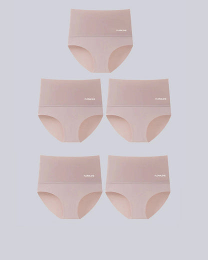 Hohe Taille Damen Slips 5er Pack Bauch-Kontrolle Shapewear