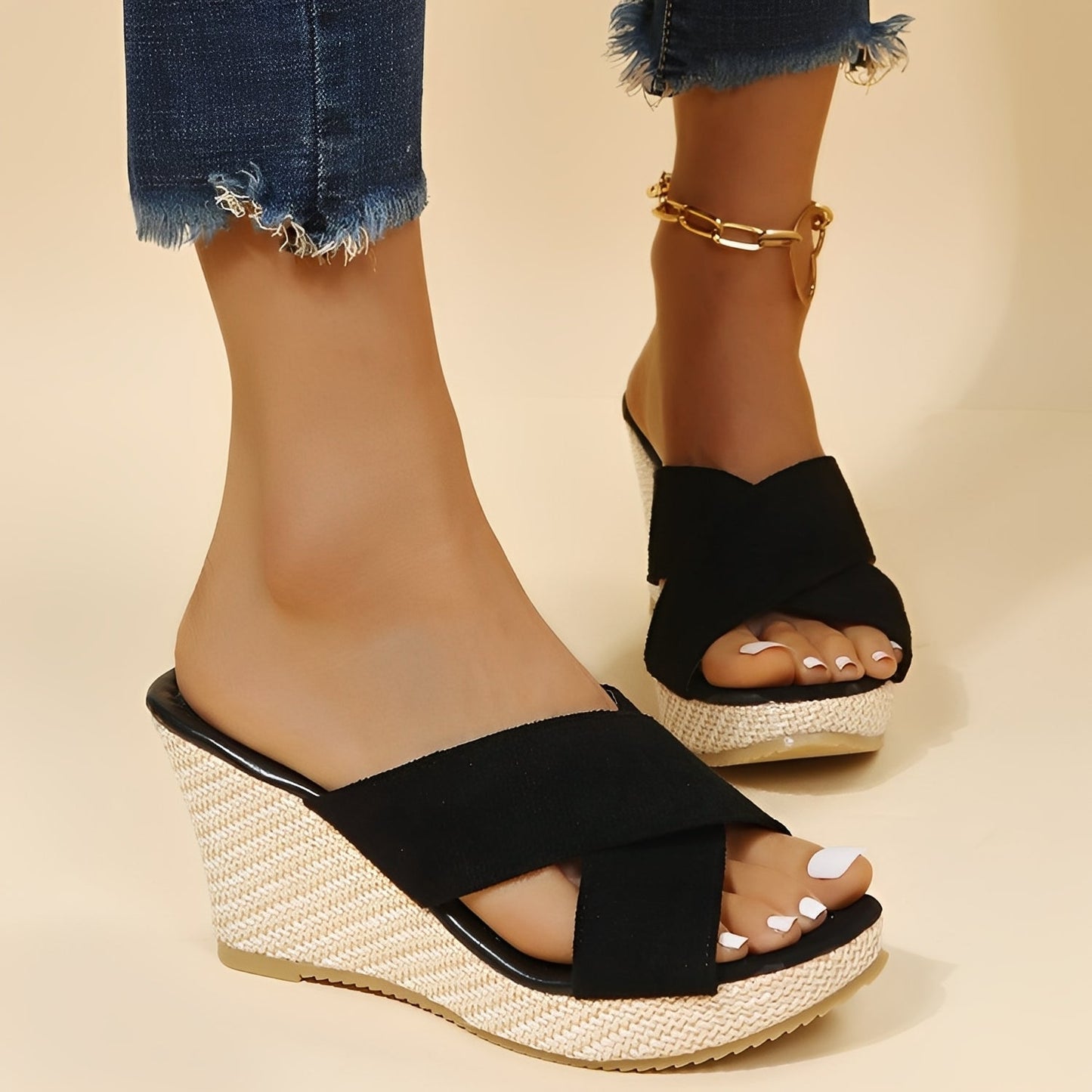 Damen Keilsandalen Modisch Bequem - Norvielle