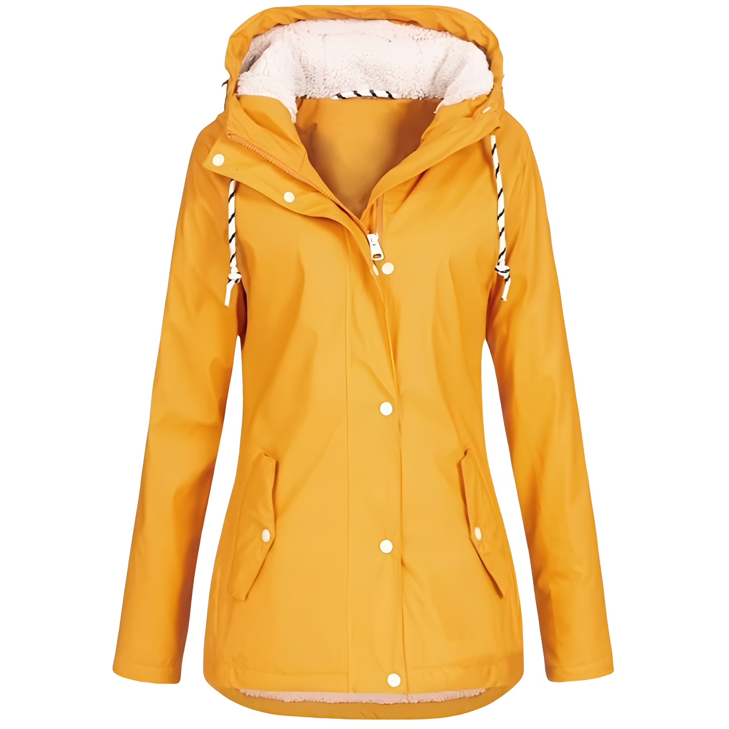 Wasserdichte Samtjacke Damen Kapuze