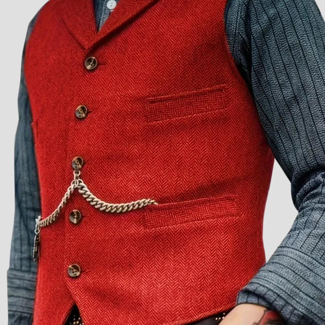 Herren Wollweste Tailored Look Vielseitig