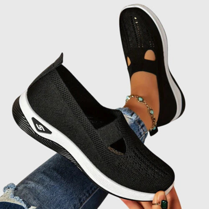 Damen Strick Sneakers Atmungsaktives Material