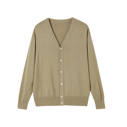 Herren Cardigan Gestrickt mit Vorderverschluss