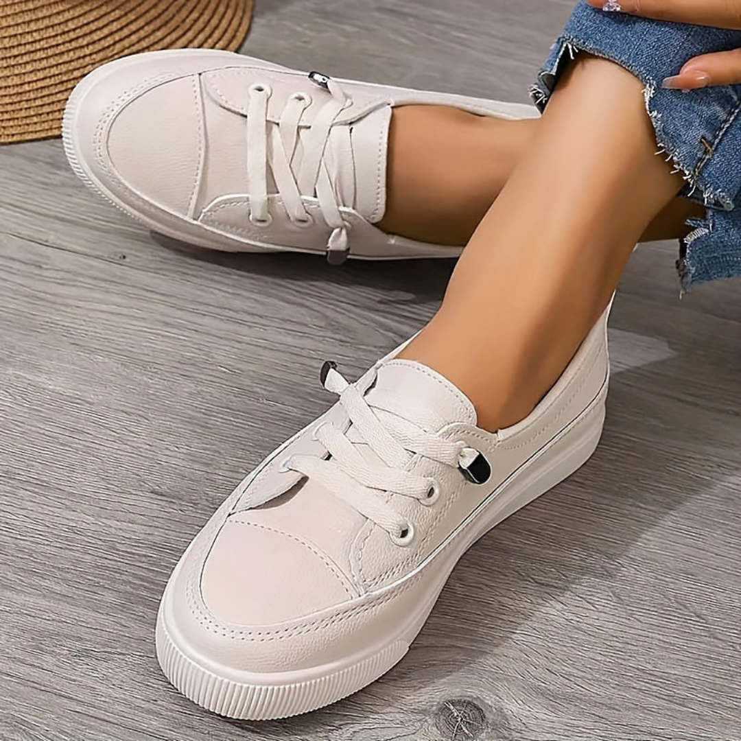 Damen Minimalistische Schnür Sneakers