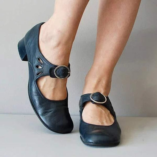 Damen Frühlings-Schuhe Mit Schnallenriemen - Norvielle