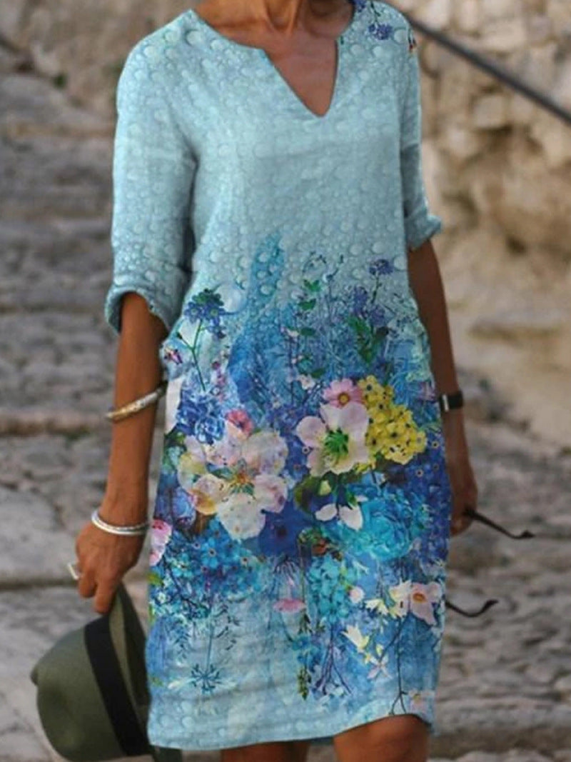 Norvielle Damenkleid Blumenmuster