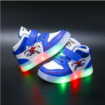 Kinder Schuhe LED Leuchtsohle Klettverschluss