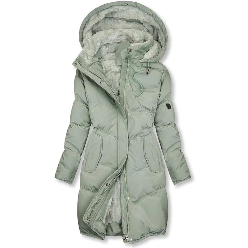 Norvielle Damen Winterjacke Gefüttert Kapuze