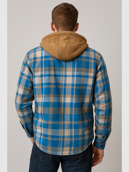 Norvielle Herren Karierte Jacke Relaxed Fit - Norvielle