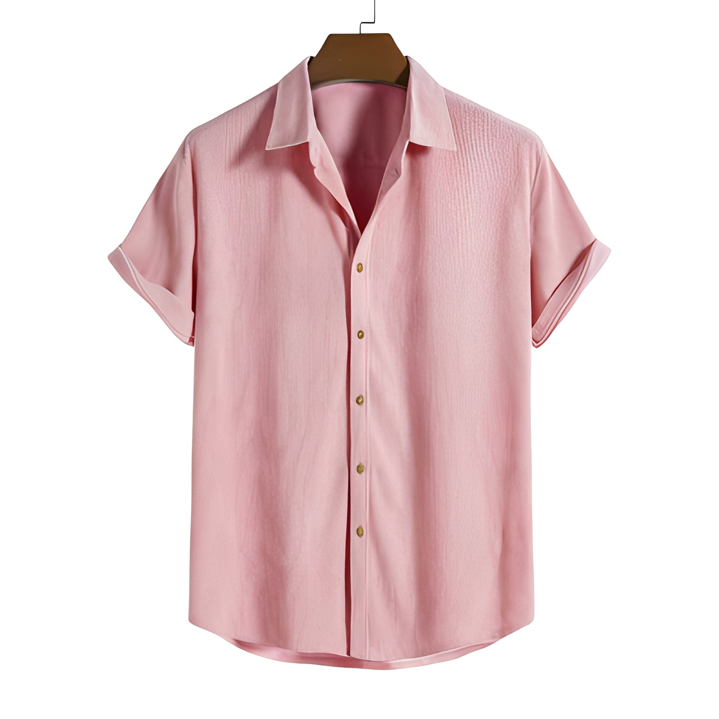 Herren Sommerhemd Baumwolle Hochkomfort Beige