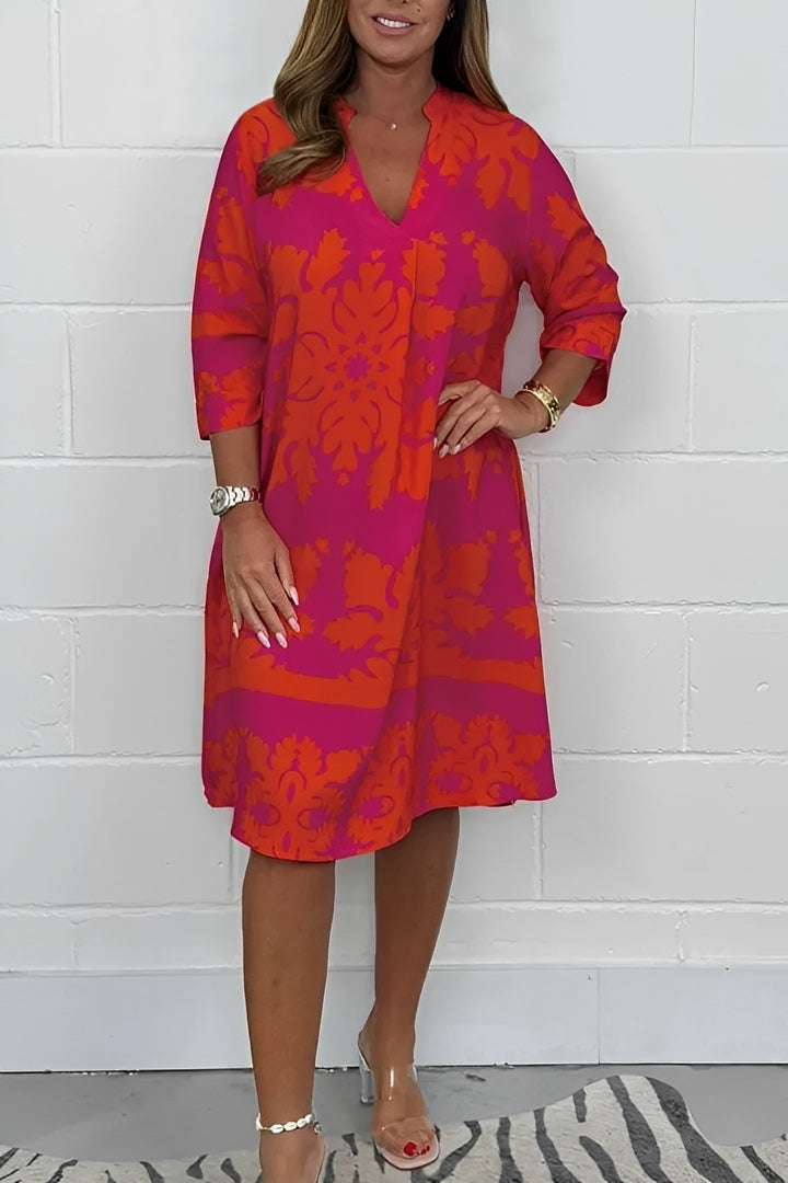 Damenkleid Entspannter Schnitt Stilvoll