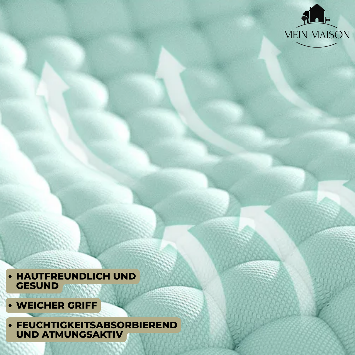 Kühlkissen Leicht Schlafen Atmungsaktives Material Weiss