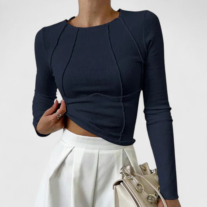 Damen Langarmshirt Eng Anliegend