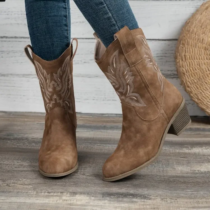Norvielle Damen Westernstiefel Absatz